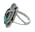 Multicolor Southwestern Sterling Silver Ring Size 6-3/4 AX80263